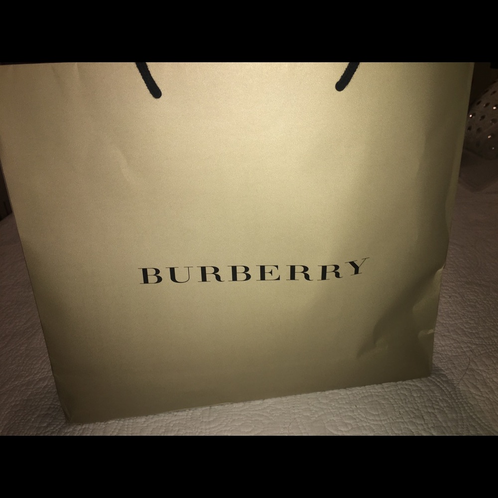 Empty Burberry Bag